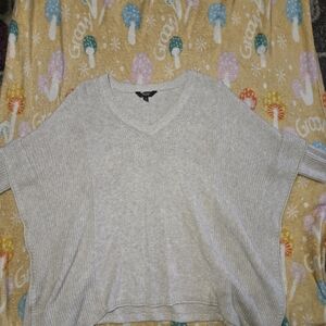 Simply Vera Wang Grey Sweater Womens Oversized Small/Medium